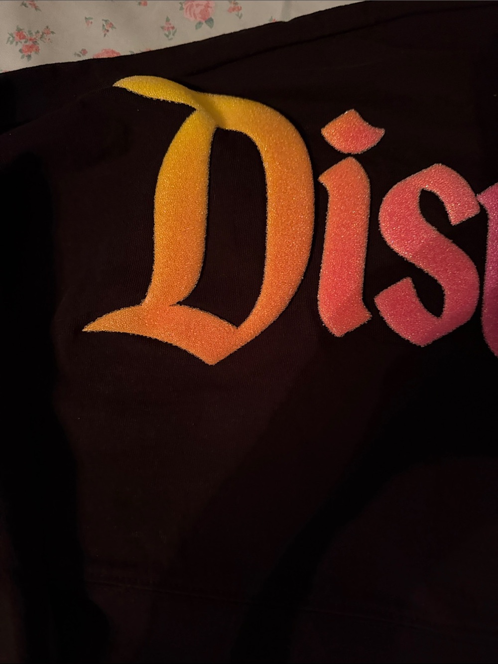 Disney Disneyland Resort 70th Anniversary Long Sleeve in Black & Pink - Picture 5 of 9